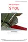 performance S T O L Installation Instructions Manual No. PSTOL-013 Double Slotted Flaps for Piper PA-18 Series Aircraft