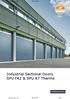 Industrial Sectional Doors SPU F42 & SPU 67 Thermo