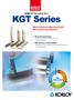 KGT Series. KORLOY Grooving Tool. Multi-functional Machining with. Strong Clamping. High Productivity. Strong Clamping System