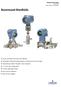 Rosemount Manifolds. Product Data Sheet April , Rev PC. Factory assembled, leak-tested, and calibrated
