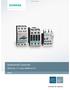 Siemens AG Industrial Controls. SIRIUS 3R_1* in sizes S00/S0 to S12 SIRIUS. Catalog Add-On IC 10 AO. Edition Answers for industry.