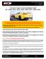 Chevrolet Camaro (Gen6) Installation Guide PN 11920, 11921, 11924, 11925, 11926, 11927, 11930, 11931