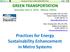 Practices for Energy Sustainability Enhancement in Metro Systems