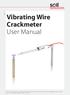 Vibrating Wire Crackmeter User Manual