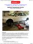 Audi A8 Transmission Service By Barry Lenoble and Paul Waterloo