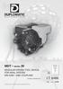 I.T MDT * series 20 MODULAR DRIVEN TOOL DEVICE FOR AXIAL SYSTEM DIN 5480 / 5482 COUPLING TECHNICAL INFORMATION ISSUED