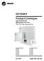 ODYSSEY Product Catalogue Light Commercial Split System 5-20 Tons TTA/TTH/TWE Models 50 Hz