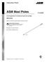 ASM Maxi Poles. Instruction-Parts B Series. For the application of architectural paints and coatings.