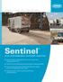 Sentinel HIGH-PERFORMANCE OUTDOOR SWEEPER. Deliver excellent sweeping performance in the harshest, most congested environments