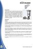 DESCRIPTION OPERATION. Product description Electrical Pump FZB