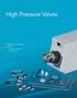 High Pressure Valves. MX Series II Modules Manual Sample Injection Switching