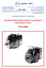 TPV Variable Displacement Closed Loop System Axial Piston Pump THE PRODUCTION LINE OF HANSA-TMP HT 16 / M / 855 / 0817 / E