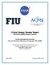Critical Design Review Report NASA Student Launch Florida International University American Society of Mechanical Engineers (FIU-ASME)