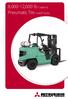 8,000-12,000 lb Capacity Pneumatic Tire Forklift Trucks