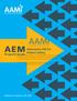 AEM. Alternative PM for. Program Guide. Matthew F. Baretich, PE, PhD