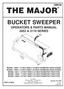 BUCKET SWEEPER OPERATORS & PARTS MANUAL 2852 & 3174 SERIES
