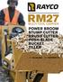 RM27 MULTI-TOOL CARRIER POWER BROOM STUMP CUTTER BRUSH CUTTER PUSH BLADE BUCKET TILLER