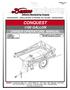 DOING OUR BEST TO PROVIDE YOU THE BEST CONQUEST 1100 GALLON OWNER/OPERATORS MANUAL