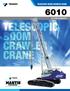 TELESCOPIC BOOM CRAWLER CRANE 30 TON CAPACITY