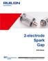 2-electrode Spark Gap. GXH Series. Circuit Protection System ELECTRONICS