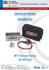 Indicative Battery Testers. Intelligent Battery Tester Chrome Tester OPERATIONS MANUAL. IBT Chrome Tester BT IBTCHR