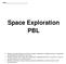 Name: Space Exploration PBL