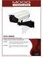 ACH13HB8N Aluminum Outdoor Environmental Camera Housings. Installation and Operation Instructions for the following models: ACH13HB8N