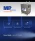 2018 PRODUCT GUIDE. High Pressure Coolant Systems Chillers & Mist Collection Options & Accessories. Demand Quality Insist on MP Systems