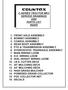 C-SERIES TRACTOR MK3 SERVICE DRAWINGS AND PARTS LIST INDEX