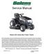 Service Manual. Bolens 683 Series Box Frame Tractor IMPORTANT: READ SAFETY RULES AND INSTRUCTIONS CAREFULLY