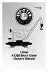 Lionel #3360 Burro Crane Owner s Manual /05