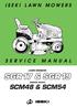 ISEKI LAWN MOWERS SERVICE MANUAL LAWN MOWERS: MOWER DECKS: SCM48 & SCM54