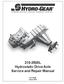L Hydrostatic Drive Axle Service and Repair Manual