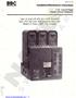 BBC. Installation/Maintenance Instructions I-T-E Low-Voltage Power Circuit Breakers