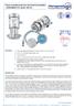 Flush-mounted pressure and level transmitters - KERAMESS KS series 100/101 -