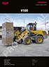V100 COMPACT WHEEL LOADER. Operating weight kg Engine power. 55,4 kw (74 CV) Bucket capacity 1,0 1,55 m 3 Lifting force (arm)