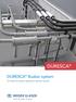 DURESCA Busbar system. For indoor and outdoor applications, type DE / type DG DURESCA