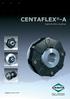 CENTAFLEX -A. highly flexible couplings. Catalog CF-A-E Power Transmission Leading by innovation