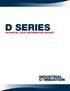D SERIES TECHNICAL DATA INFORMATION PACKET