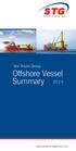 STG. Offshore Vessel Summary Sea Trucks Group.  Sea Trucks Group