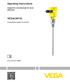 Operating Instructions VEGACAP 63. Capacitive rod electrode for level detection. Contactless electronic switch. Document ID: 30009