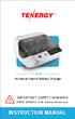 TN299. Universal Hybrid Battery Charger IMPORTANT SAFETY WARNING. READ MANUAL in its entirely before use. INSTRUCTION MANUAL