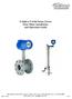F-2600 & F-2700 Series Vortex Flow Meter Installation and Operation Guide