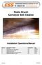 Static Brush Conveyor Belt Cleaner