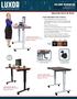 NEW. For More information. Adjustable Stand Up Desks Crank Adjustable Desk Features:
