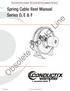 Spring Cable Reel Manual Series D, E & F