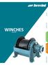 WINCHES BROCHURE BREVINI WORLD SPECIAL WINCHES CATALOGUE WINCHES PRODUCTION HISTORY