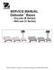 SERVICE MANUAL Defender Bases Dry-use (B Series) Wet-use (V Series)