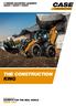 T-SERIES BACKHOE LOADERS 580ST I 590ST I 695ST THE CONSTRUCTION KING.  EXPERTS FOR THE REAL WORLD SINCE 1842