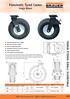 Pneumatic Tyred Castor Single Wheel